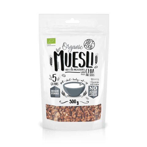 Ngũ Cốc Giòn Muesli Super Trái Cây Hạt Chia Hữu Cơ Diet Food Organic Muesli with Chia and Seeds