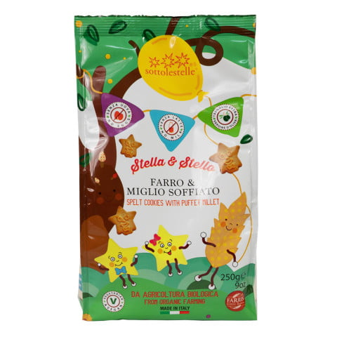 Bánh Qui Hạt Kê Hữu Cơ Cho Bé 250g Sottolestelle