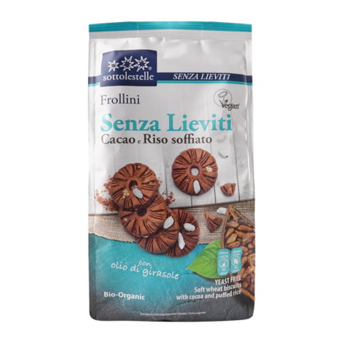 Bánh Qui CaCao Hữu Cơ Không Đường 350g Sottolestelle