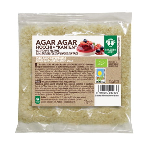 Rau Cau Sợi Agar Agar Hữu Cơ 25g ProBios Organic Agar Agar Flakes